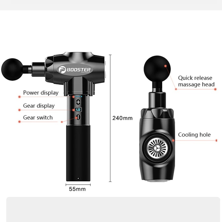 Pistola de Massagem Terapêutica Booster